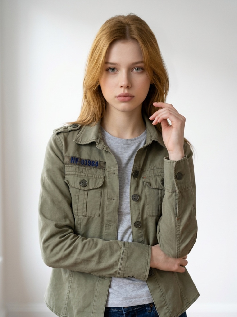 Vintage Abercrombie & Fitch Y2K "Rat'l Velvet" Military Utility Jacket Green Sm